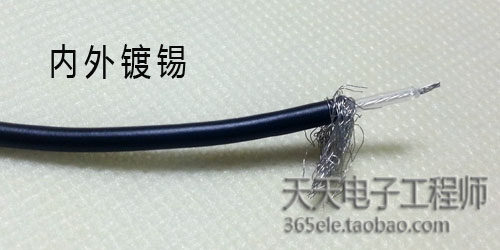 RG174 同轴屏蔽线 50欧姆 -1.5 内外镀锡高品质电缆 射频/传感器 - 图3