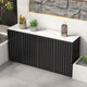 Outdoor all-aluminum alloy grille storage cabinet waterproof sun protection courtyard garden balcony storage cabinet outdoor operation table