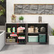 Outdoor all-aluminum alloy grille storage cabinet waterproof sun protection courtyard garden balcony storage cabinet outdoor operation table