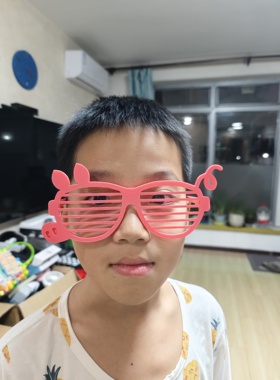 疯狂动物城2朱迪尼克粉色兔耳造型眼镜电影同款3D打印拍照聚会cos