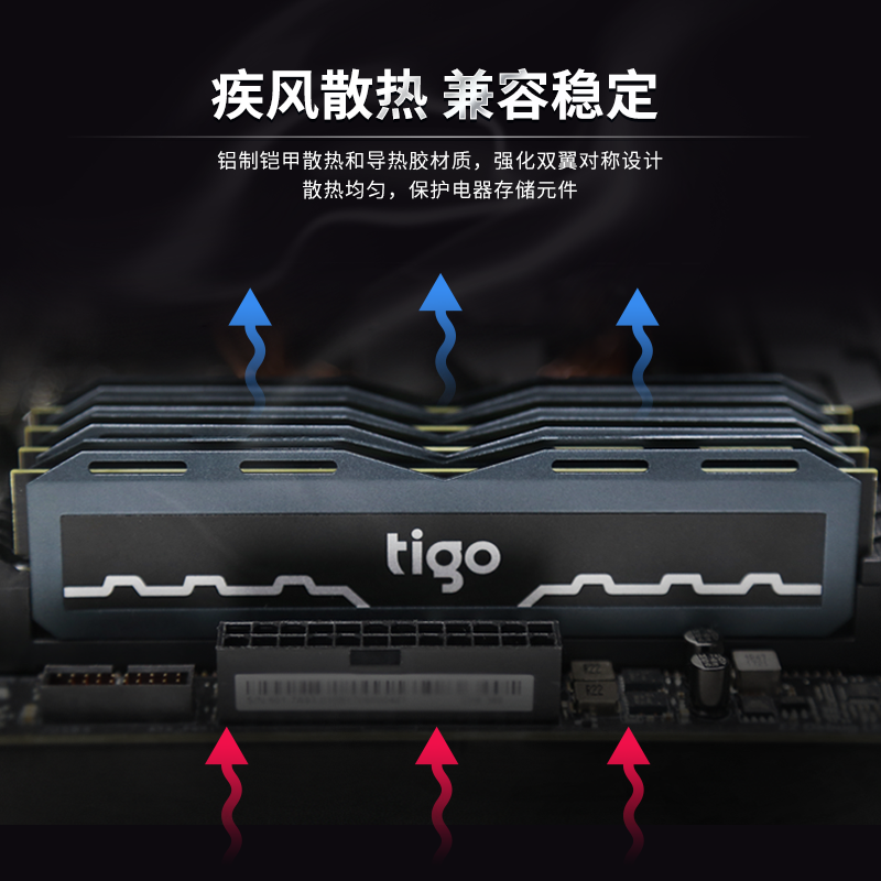 tigo/金泰克贪狼星16G 8G DDR4 3200 2666台式机电脑内存 8G 16G - 图2