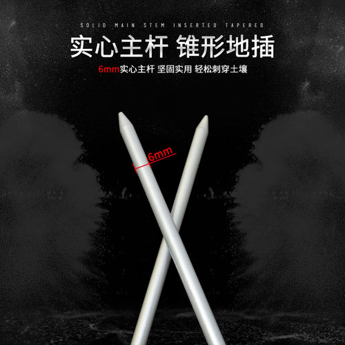 海竿地插鱼竿支架简易双圈支架固定海竿抛竿支撑架渔具用品配件 - 图3