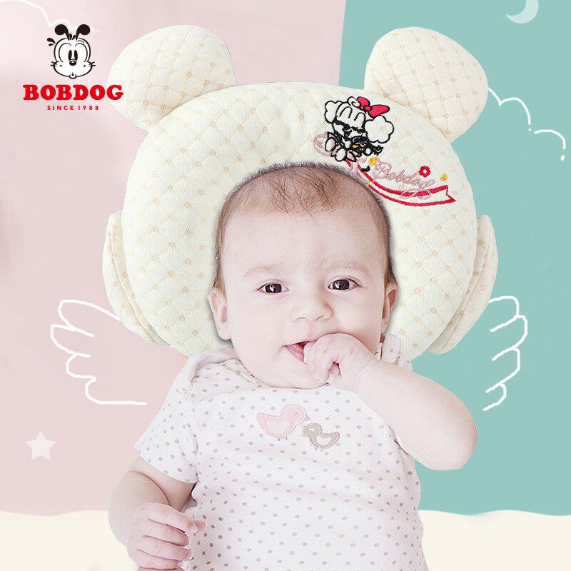 巴布豆定型枕新生宝宝矫正固定枕头 聪明仔母婴婴童枕头/枕芯