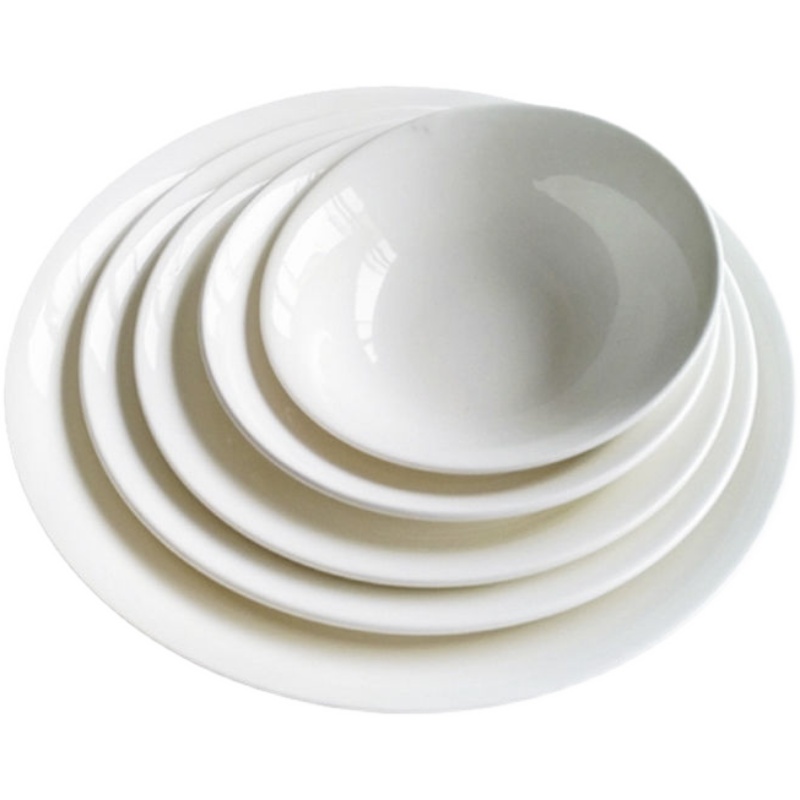 10个装加厚纯白陶瓷碗家用斗碗面碗商用早餐店餐具馄饨汤粉碗中式 - 图3