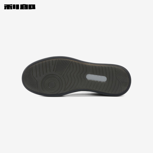 利郎官方 牛皮革板鞋男商务时尚印花2026春夏黑色平底休闲鞋子男 - 图3