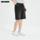 Lilang official four-way stretch printed denim shorts