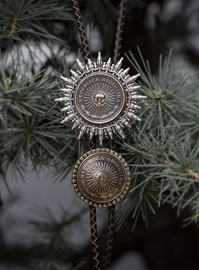 《太阳神》金属复古手工波洛领带