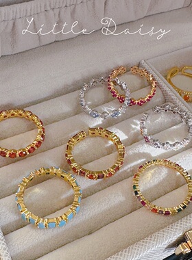 日系轻奢女合金日韩彩钻