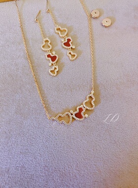 日系轻奢锆石纯银锁骨链女