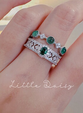 Little Daisy经典神秘叠戴高级小众气质优雅蛇形缠绕百搭开口戒指
