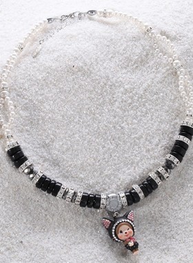 萌趣趣风饰品半宝石珠项链