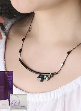 儿童日韩风长条微笑锁骨链