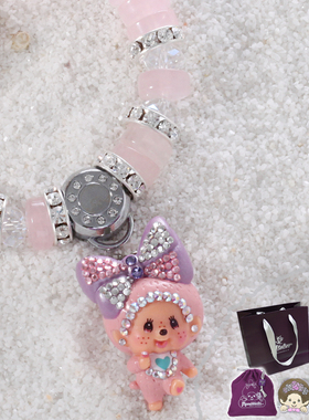 monchhichi萌趣趣曾称女吊坠手链