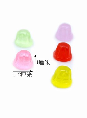 YQT迷你果冻布丁食玩奶油胶树脂配件diy手机壳冰箱贴装饰桌面摆件