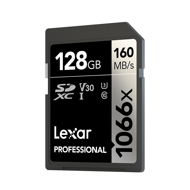 Lexar雷克沙SD卡128g相机内存卡1066x 4K 160M微单反摄像机存储卡 - 图0