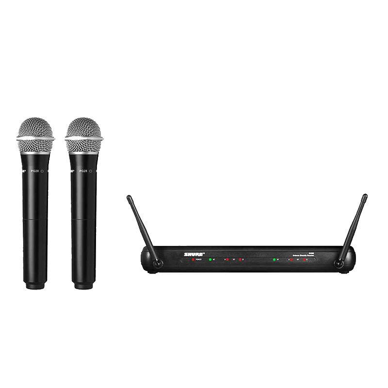 Shure/舒尔 SVX288/PG28 PG58一拖二无线手持话筒套装演唱麦克风 - 图2