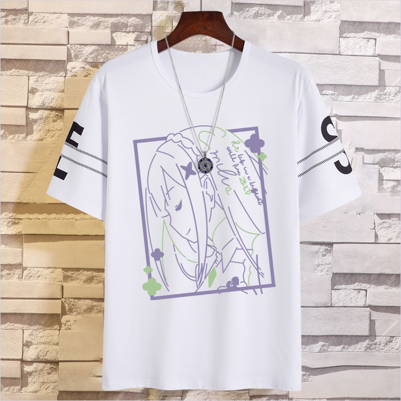 蕾姆二次元短袖动漫周边联名t恤男爱蜜莉雅衣服日系学生痛衣夏季,淘宝优惠券,粉丝福利购,淘宝优惠卷