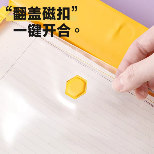 日本King Jim锦宫马卡龙限定收纳文件袋 便携文件资料磁扣包A5/A6 - 图1