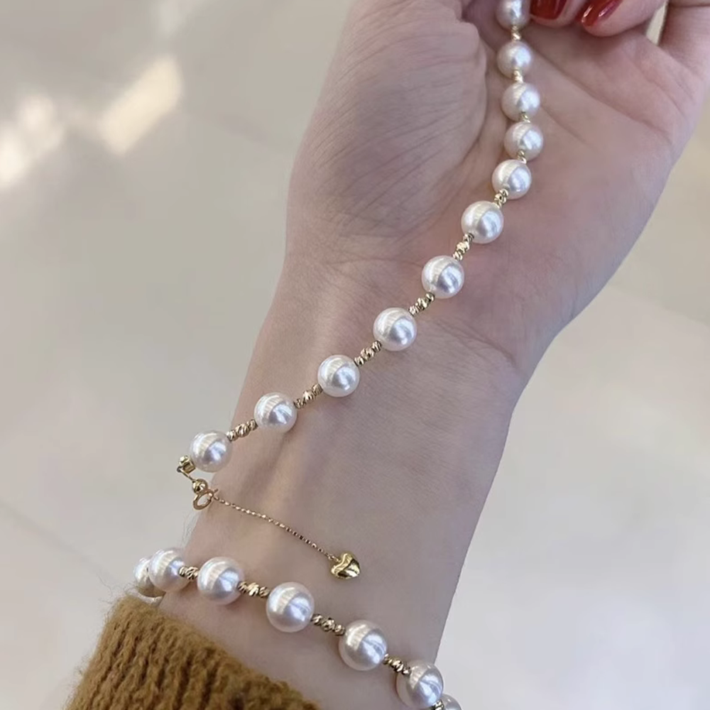 DIY珍珠配件 S925纯银爆闪珠不过敏不褪色串珍珠纯银搭扣珠小金珠,淘宝优惠券,粉丝福利购,淘宝优惠卷