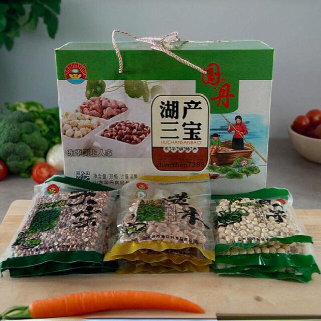 ສິນຄ້າແຫ້ງສົດ ເມັດບົວຂາວ Gorgon Rice Dongping Lake