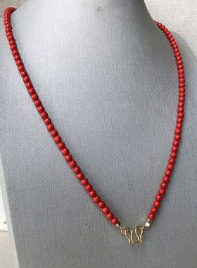 朱砂银镀金男女佛牌链