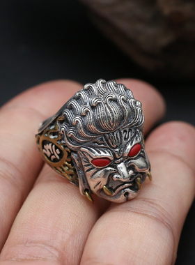 男士款生肖鸡不动明王戒指包邮