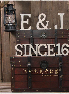 美式乡村橱窗装饰木质DIY字母