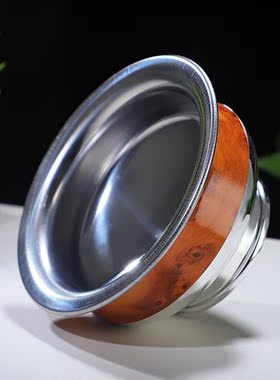 不锈钢藏式碗家用大号复古儿童藏碗高脚名族风糌粑碗酥油茶糍粑碗