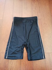 Женская плавках 特价日本原单保守高腰显瘦专业游泳全里衬五分泳裤健身瑜伽运动裤