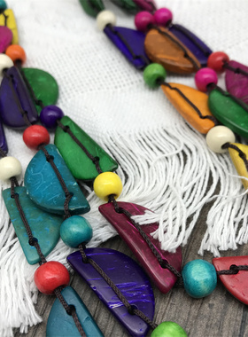 半月形木质木质民族风沙滩三层