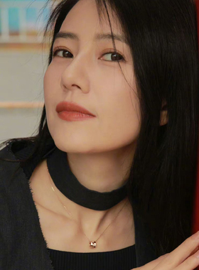 高圆圆同款蜂巢六边形项链