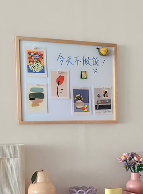 实木磁吸黑板留言冰箱贴装饰电表