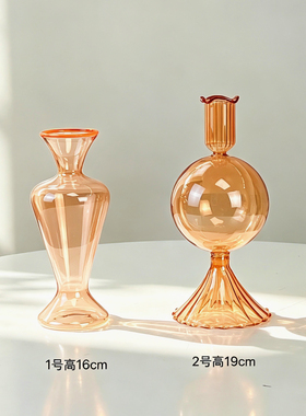 1019禾樱外贸出口欧美耐热玻璃烛台摆件家用餐桌蜡烛新款
