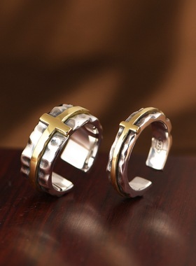 925银十字架吊坠个性男款