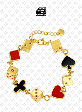 MMNF同花顺珐琅钛钢锆钻手链