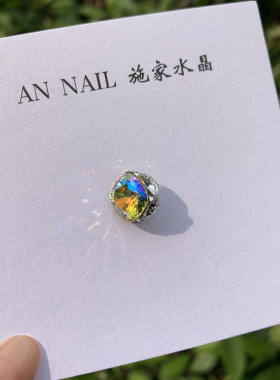 （华子）施华洛美甲主钻337shim肥方10mm加ss29*2白色