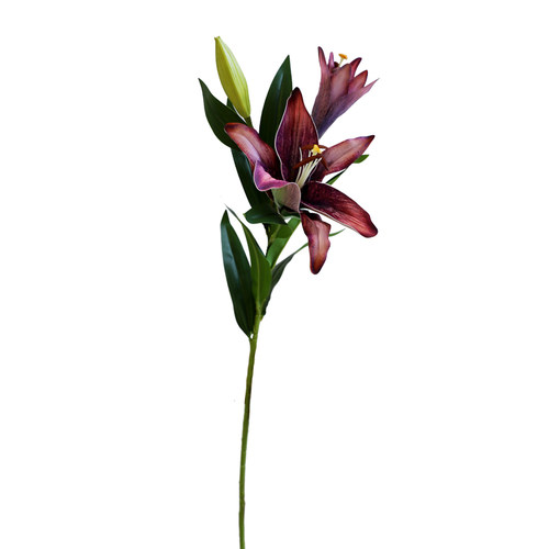 芙菡特大号仿真百合花高档假花绢花客厅餐桌轻奢高端花束装饰摆件 - 图3