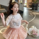 Приятная телу летняя хлопковая тонкая футболка, круглый воротник, детская одежда