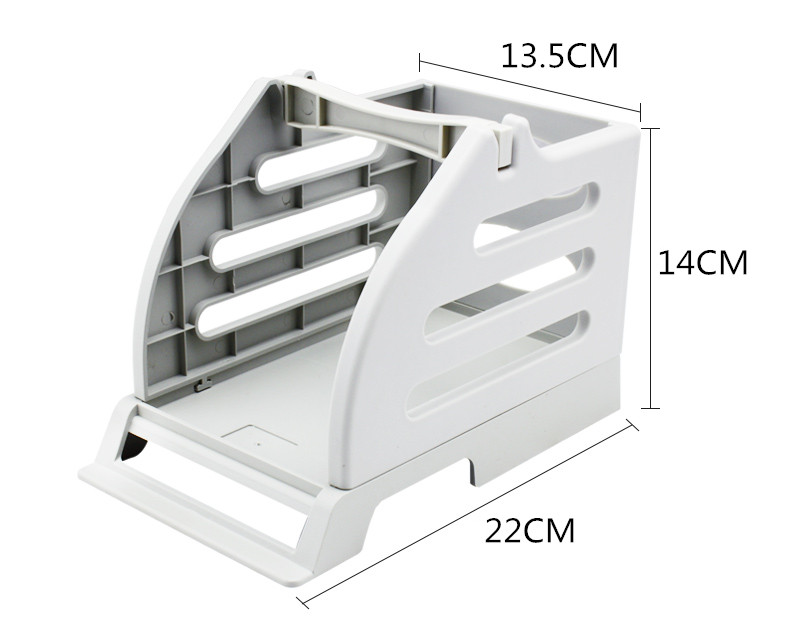热敏标签打印机支架快递电子面单盒子收纳盒打印机面单支架二合一-图0