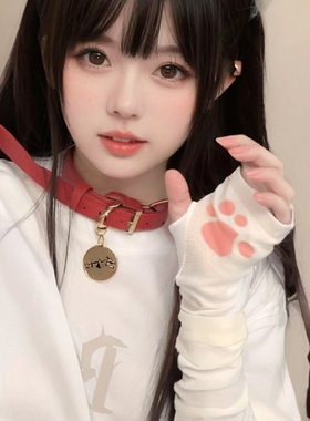 甜美猫爪袖夏季防晒袖套女ins