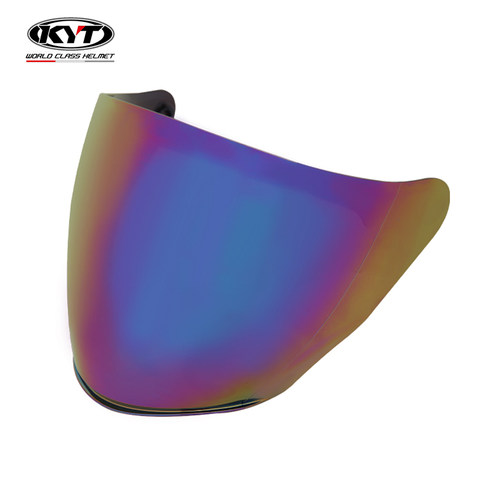 KYT摩托车头盔镜片NF-R/TT-C/K2/GP原装黑片炫彩透明片NFJ防雾贴 - 图0