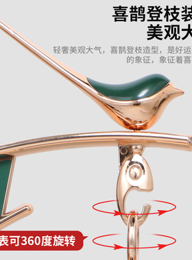 康巴丝双面钟表客厅现代静音挂钟装饰壁挂时钟轻奢个性挂墙石英钟