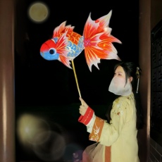 Фонарь 「木子手作」鱼灯笼非遗 金鱼灯 diy手工灯笼 中秋节灯笼diy 手提