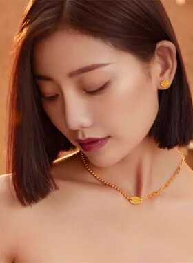 时尚包金黄金包银首饰品耳钉女黄金镂空方糖耳饰小众高级感送礼物