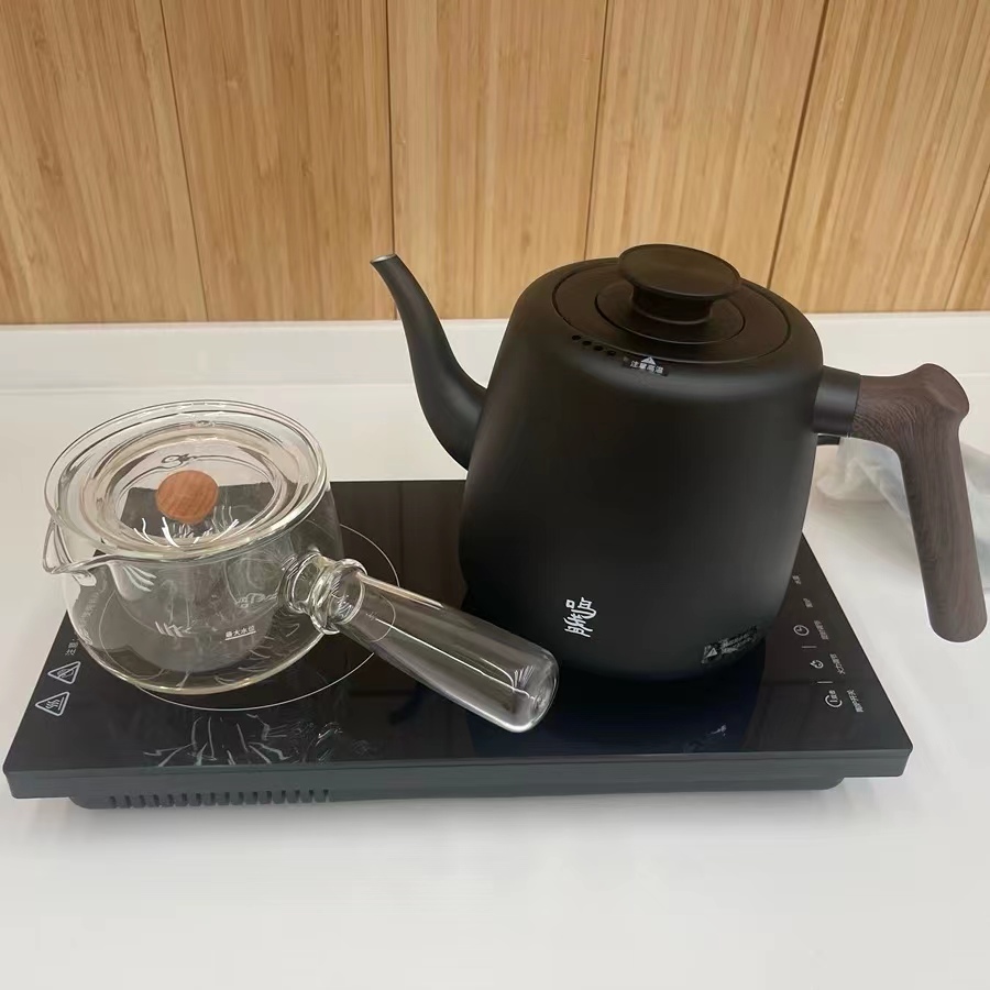 鸣盏电陶炉泡茶茶台烧水壶一体全自动上水嵌入式电热水壶围炉煮茶 - 图0