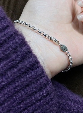 十字架细款纯银送礼欧美风手链