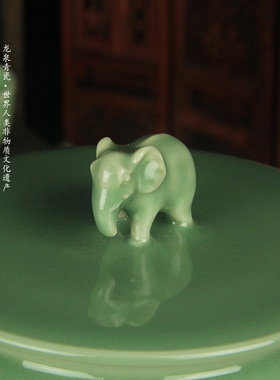 龙泉青瓷汝窑摆件居家工艺品