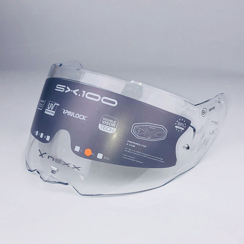 葡萄牙X NEXX SX100 SX100R头盔 原装PinLock电镀银  透明镜片 - 图0