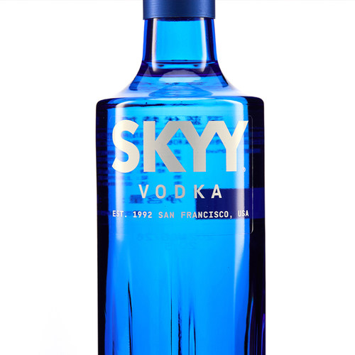 深蓝伏特加原味750ml 蓝天Skyy Vodka进口洋酒鸡尾酒调酒基酒烈酒 - 图1