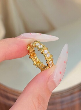 千夕 足金999空底鸟巢戒黄金戒指女款求婚情人节生日礼物送女友